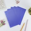 A6 Blue Binder Pockets Binder Folders for Notebook Divider Page Waterproof PVC Leaf Document Filing Bag