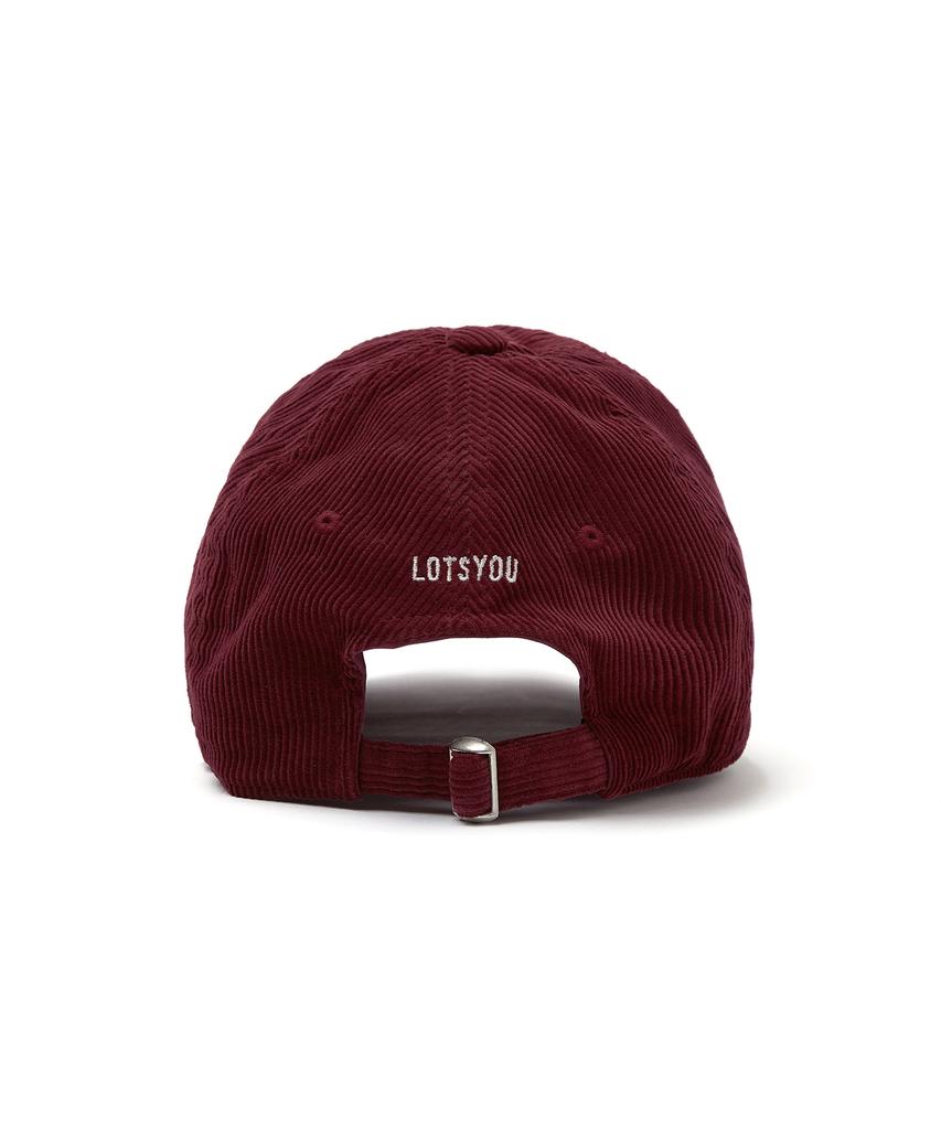 LOTSYOU Classic Corduroy Ball Cap Red
