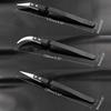 3 Pcs/Set Precision Ceramic Reverse Tweezers Heat-resistant Anti-Static Cigarette Tweezers Straight Curved Tip Tweezers