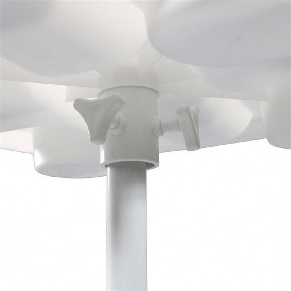 Outdoor Beach Umbrella Table Tray with 4 Cup Holders Sunglasses Drink Holder Towel Hats Hanging Hook for Garden Swimming Pool