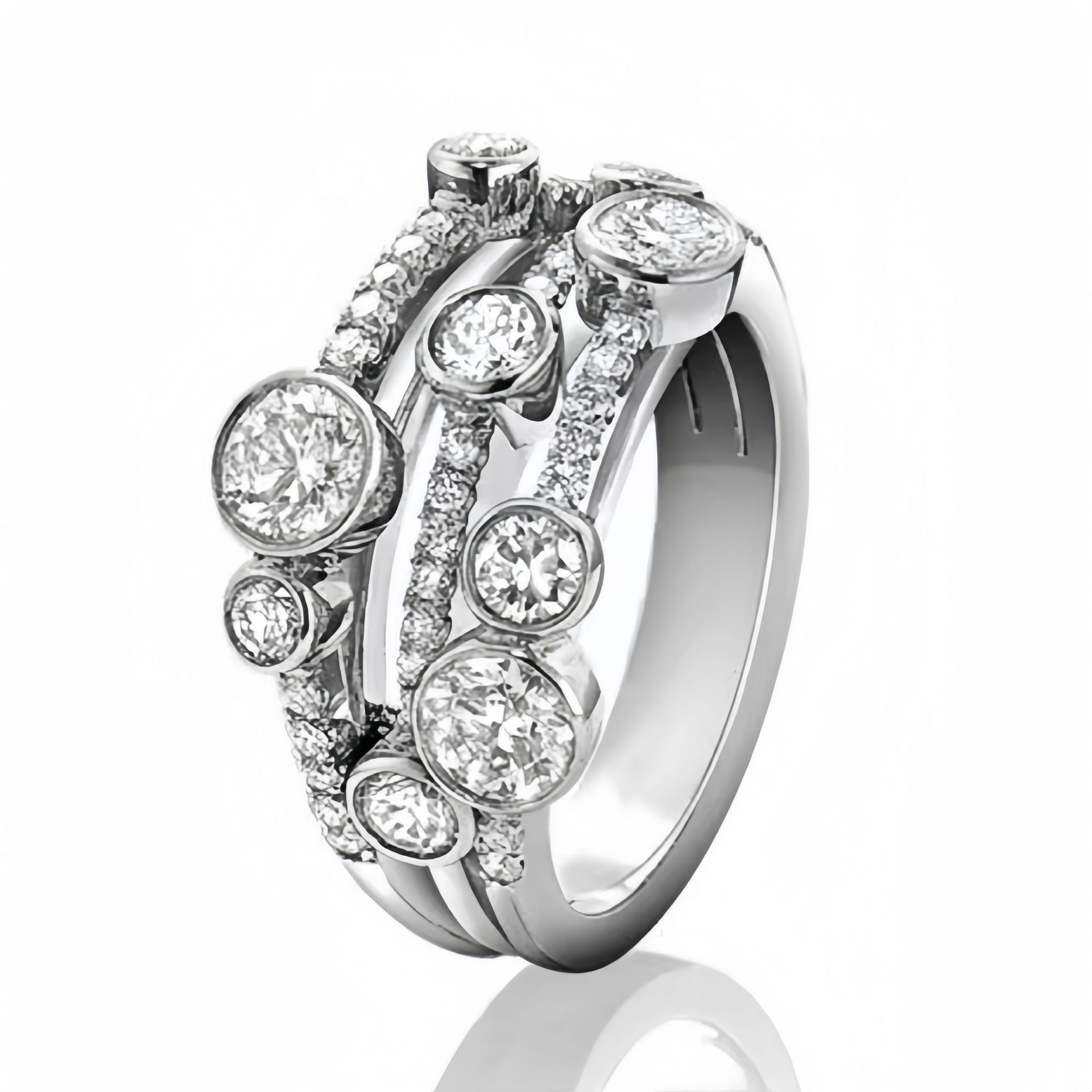 

Великолепные роскошные кольца для женщин, свадебные помолвочные аксессуары, уникальное женское кольцо, модная бижутерия, подарки No. 10 серебряный