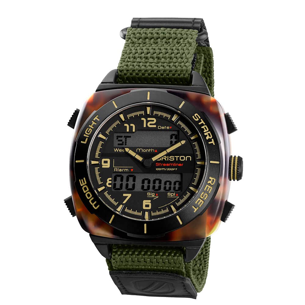 

BRISTON STREAMLINER Acetate KHAKI Streamline Streamline Adventure Khaki Green Army ADVENTURE/Watch -