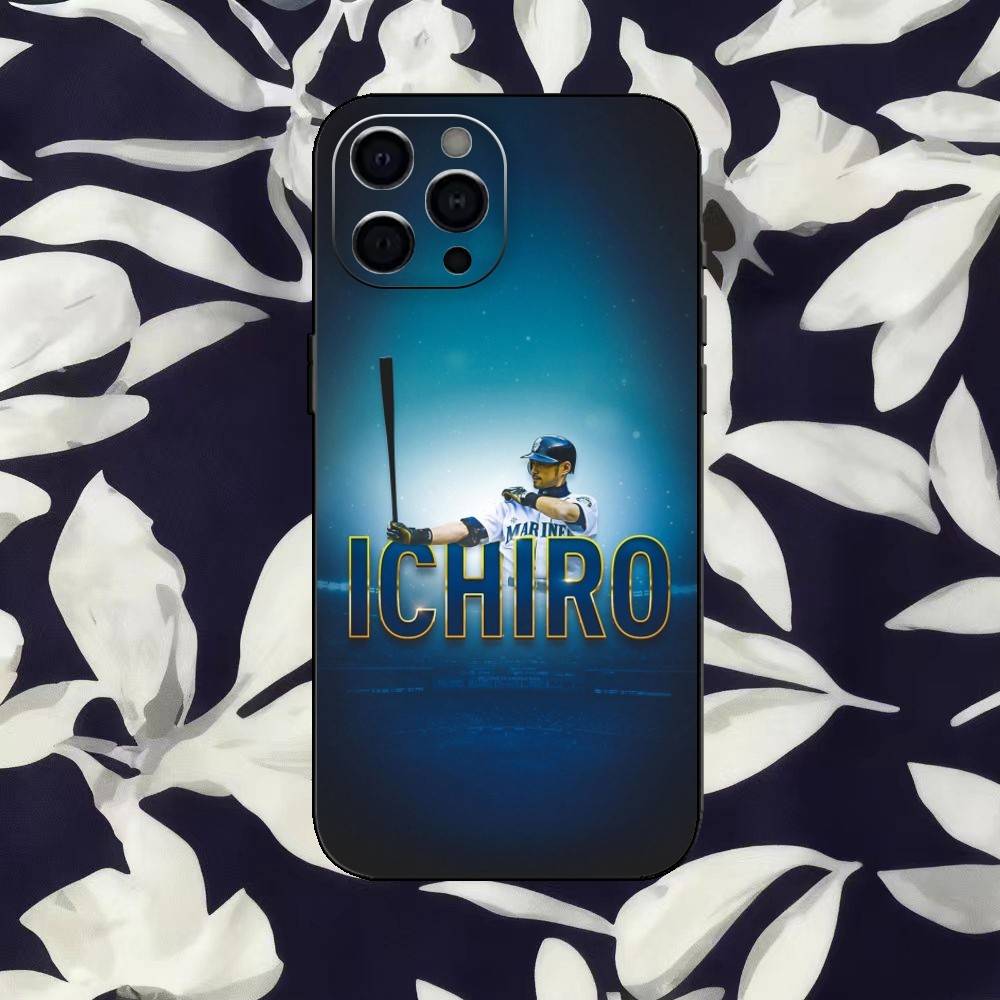 

Baseball player I-Ichiro Suzuki Phone Case Silicone black Soft For IPhone 17,16,15,14,13,12,11,SE,Plus Pro Max iPhone14Plus