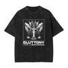 Awesome Ultrakill Shooting Game Graphic Washed Pure Cotton T‑shirt Unisex Oversized Short Sleeve Summer Streetwear Casua70