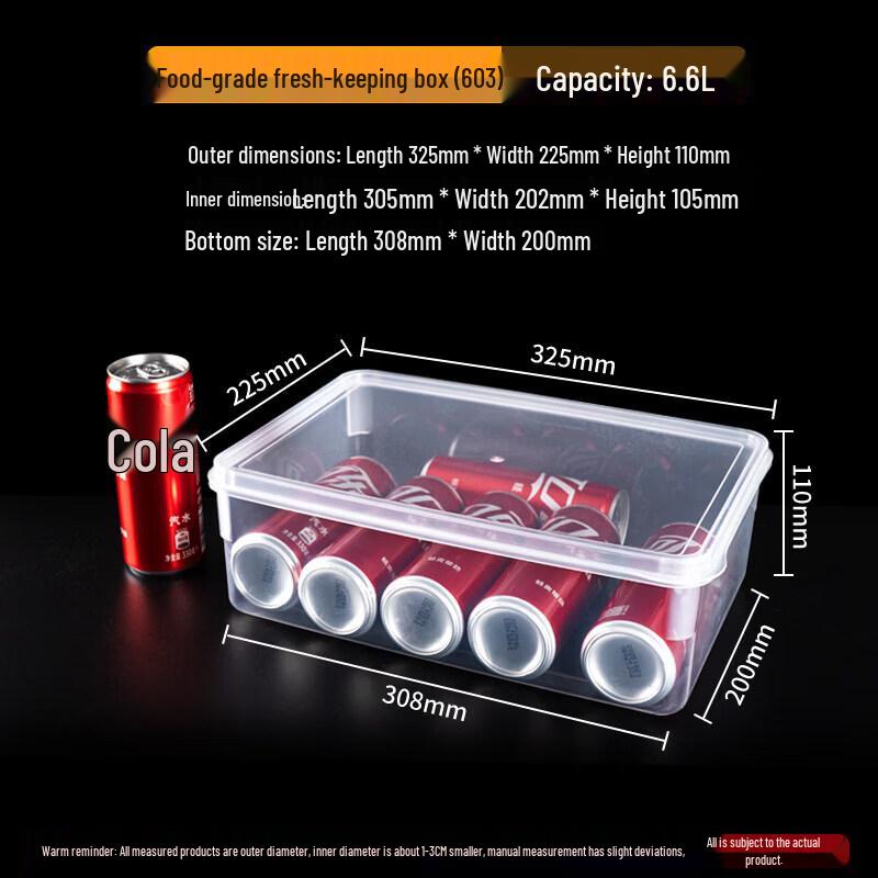 Qiwei Transparent Plastic Food Storage Container