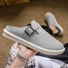Men’s Sports Shoes Summer Backless Mules Casual Slippers Shoes Plus Size Sneakers for Students Sandals Over Sized 39-47