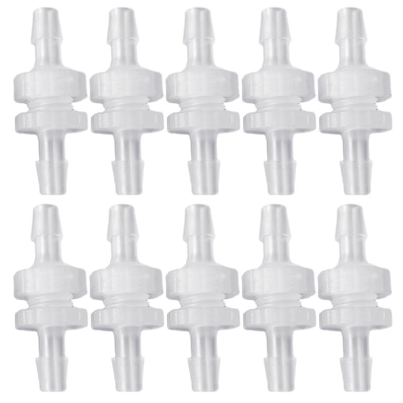 10 Sets Convenient Threaded Hose Connectors 3/16" Pipe Connector Fittings