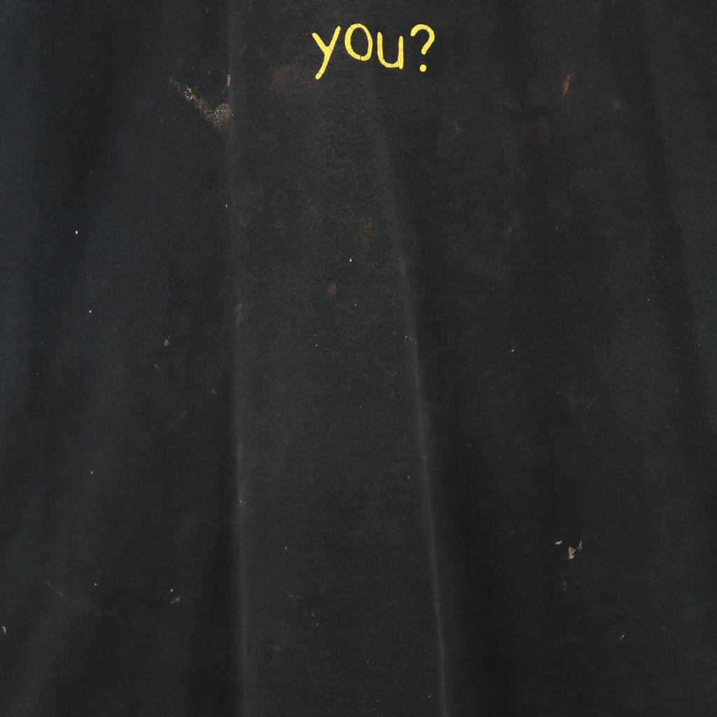 FRUIT OF THE LOOM 90s Made In USA Old Short Sleeve T-shirt XL Black Men's Used