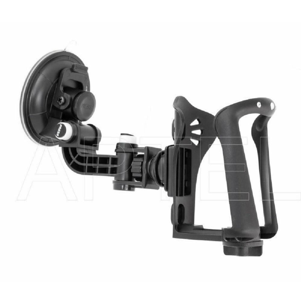 Supporto A Ventosa Per Navigatore Garmin Nuvi - Staffa Regolabile Per Parabrezza - Compatibile Con Drive E Nuvi Serie - Colore Nero - 3
