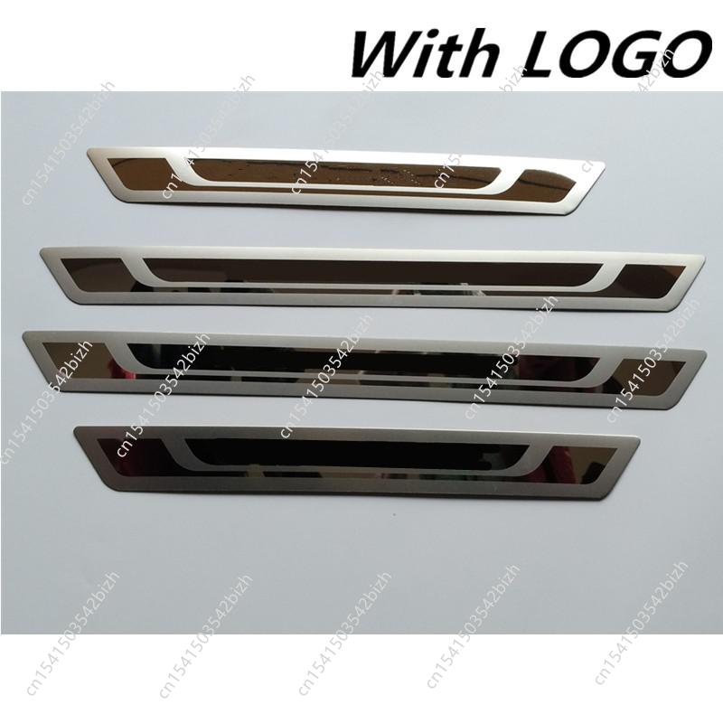 Pour Peugeot 5008 308 2008 3008 307 206 207 407 408 2008-2018 seuil de porte plaque de protection seuil pédale style voiture