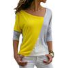 Elegant Fashion Women's Long Sleeve Loose Blouse Casual Shirt Autumn Tops T-shirt
