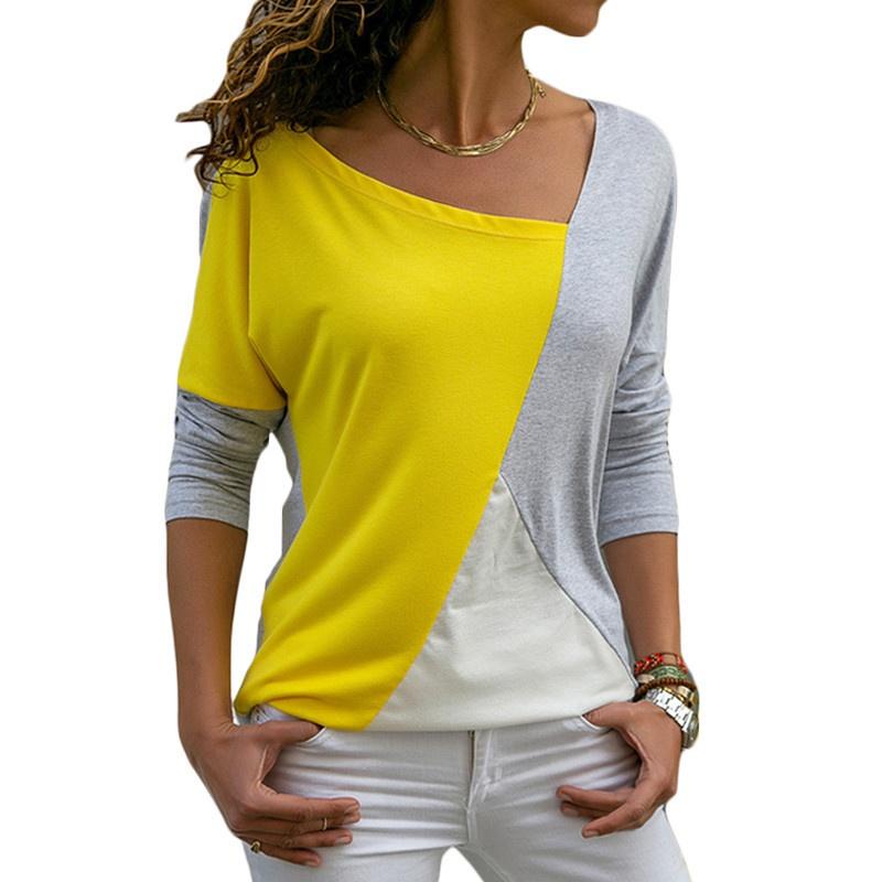 Elegant Fashion Women's Long Sleeve Loose Blouse Casual Shirt Autumn Tops T-shirt