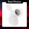 For Yamaha Outboard Propeller 11-3/4 X 10 , 40 50 60 HP , 3 Blade ,13 Spline , RH , White Aluminum Alloy Screw 663-45954-01