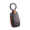 Genuine Leather Key Case for Subaru Simple Demetallic Key Lightweight [PIMOHI] Crosstrek, Forester, Levorg, Impreza, Etc. Holder, (Black)