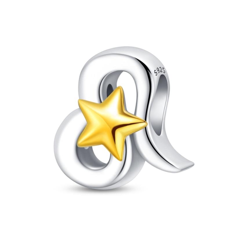 Copper Leo Libra Twelve Constellation Glow In The Dark Charms Pendants Fit Qikaola Original Bracelets Diy Jewelry