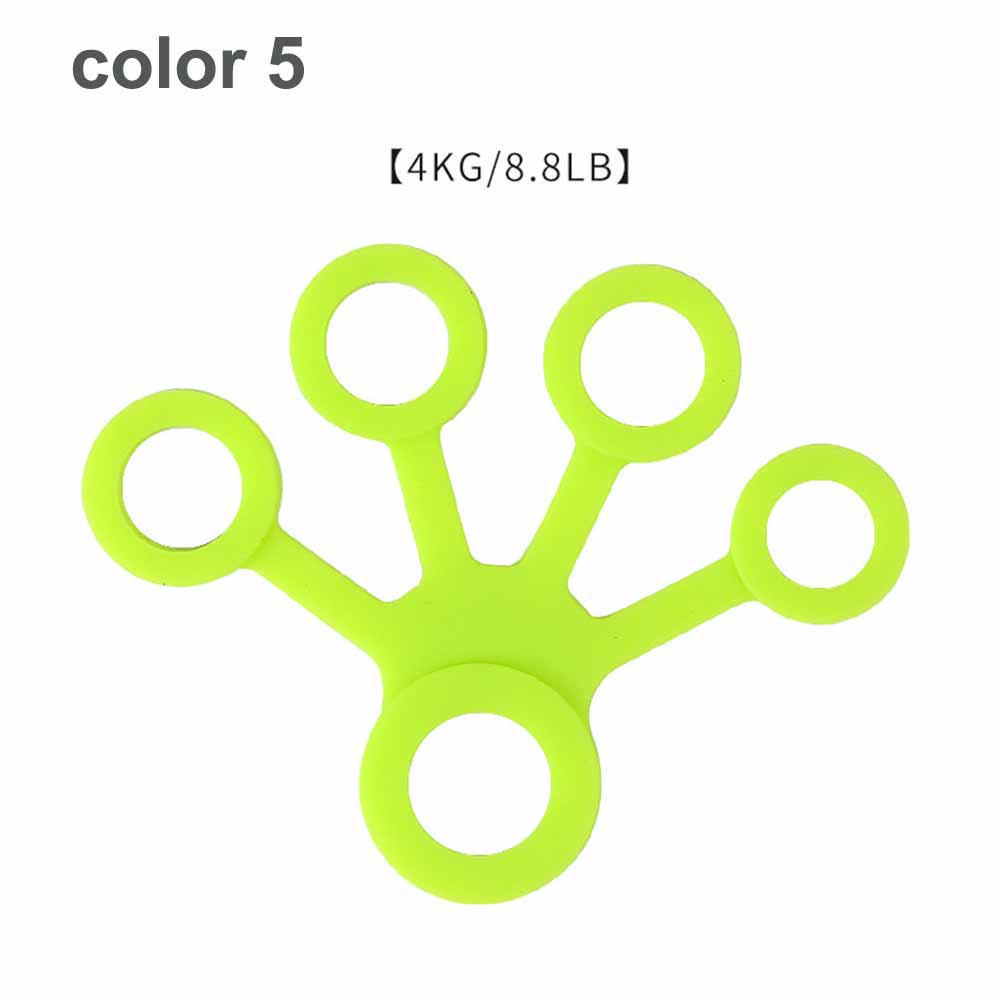 Tcare Silicone Hand Expander Finger Grip Trainer Strength Resistance Bands for Wrist Exercise and Fitness Training