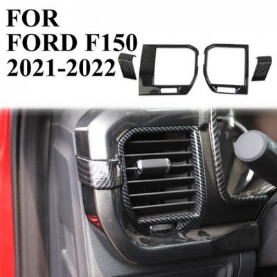 Centrale Bedieningspaneel Luchtuitlaat Cover AC Vent Trim in Koolstofvezelstijl voor Ford F-150