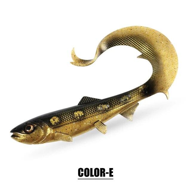 Spinpoler Firebomb Soft Swimbait 17.5cm 22cm Fishing Lure Long Wavy Tail Big Pike Bait Grub Seductive Swimming Action Rig Jig