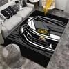 Retro Sports Car Printed Carpet for Bedroom or Living Room Decor Suitable for use as an anti-slip for living room bedroom sofas