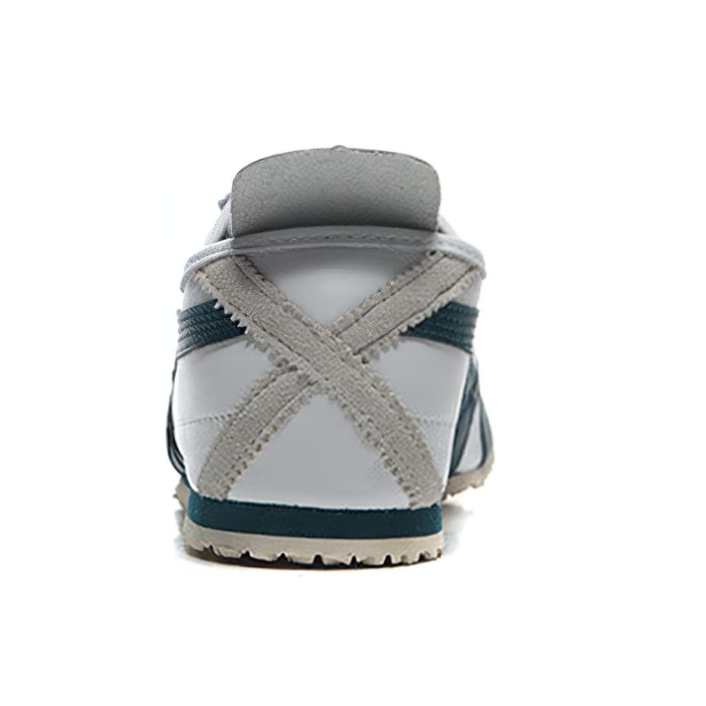 ONITSUKA TIGER Mexico 66 Comfortable Non-Slip Durable Low-Top Running Shoes Unisex Sneaker White Green Yellow D4J2L-0180