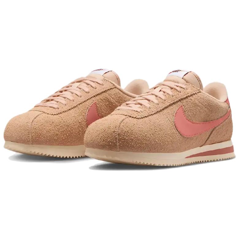 Nike Cortez Vintage Suede Comfortable Versatile Low-Top Casual Running Shoes Women sneaker Light-Brown FJ2530-201
