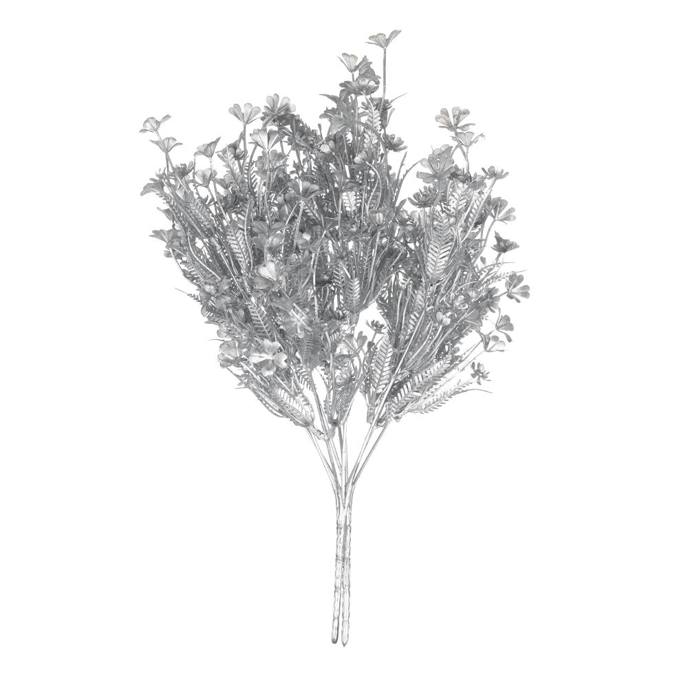 Faux Plant Simulation Flower Gift Box Adornment Artificial Plant Gold Silver Simulation Leaf Christmas Artificial Flower