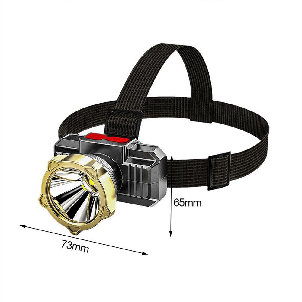 Super Bright LED Headlamp Fishing Headlight Portable Flashlight ZOOM Sensor Rechargeable Outdoor IPX6 Waterproof Camping Hunting