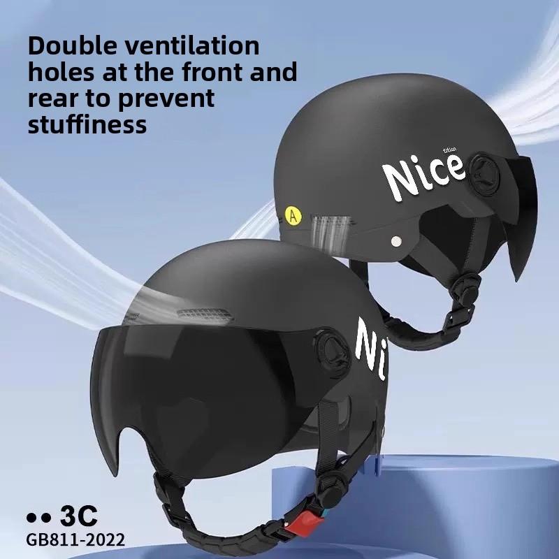 Electric Vehicle Helmet Men and Women Large Summer Breathable Four Seasons Universal Safety Helmet Half Helmet
