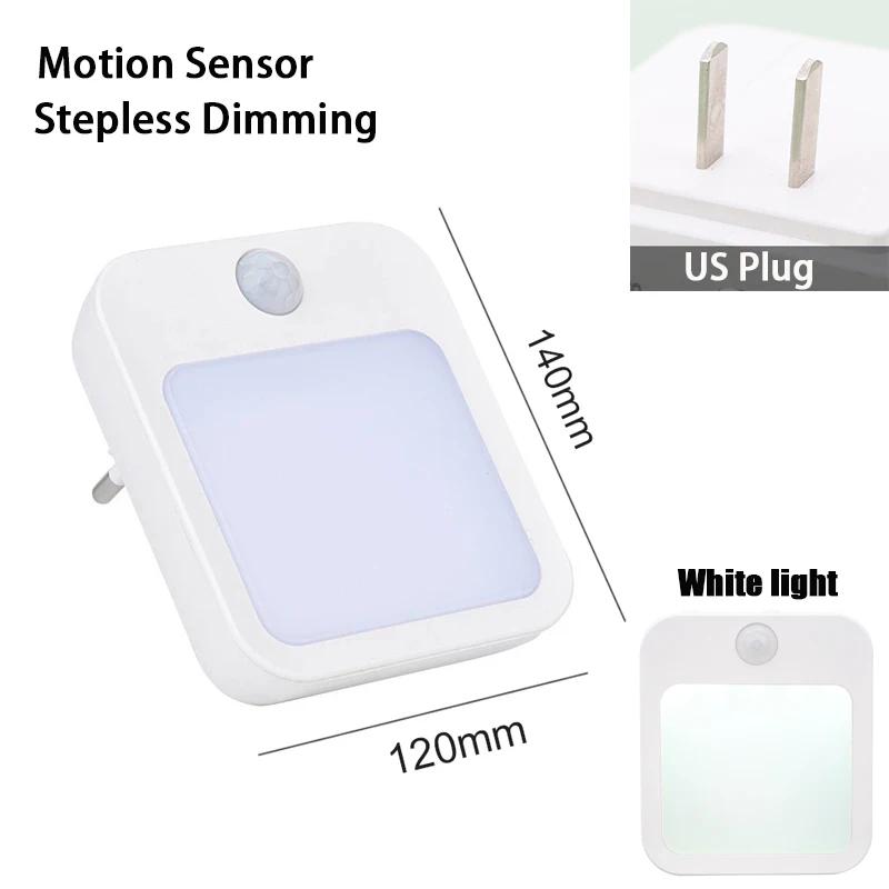 Kids Bedside Lamp Night Light with US/EU Plug Smart Motion Sensor LED Night Light Home Wall Lamp Suitable for Hallway
