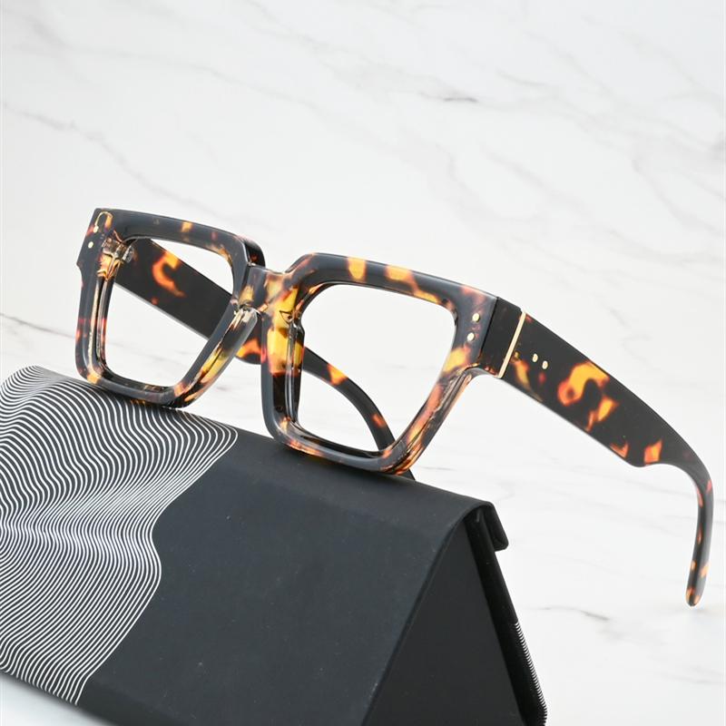 New Transparent Computer Glasses Anti Blue Light Square Frame for Women Men Unisex Eyewear Optical Spectacle