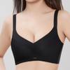 Medium Thickness Wireless Smooth Surface Bra for Small Bust Enhancement - Soft, Breathable, Antibacterial, Pure Color, Versatile Design