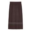 Women's Knitted Half-length Skirt Autumn and Winter Straight High Waist Slimming Loose Large Size A-line Large Skirt Thick Woolen Skirt