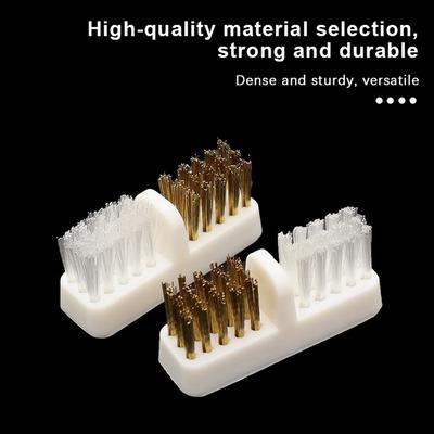 1Pcs Manicure Cutter Nail Drill Bit Cleaning Brush Copper Wire Remove Dust Clean Soft Hard Drill Grinding Head Cleaner Tools