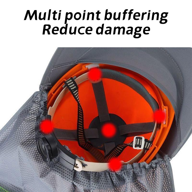 Reflekterande Mesh Reflekterande Keps Andningsbar Anti-Uv Strandhatt Nackskyddssjal Universell Solskyddshatt Säkerhetshjälmar