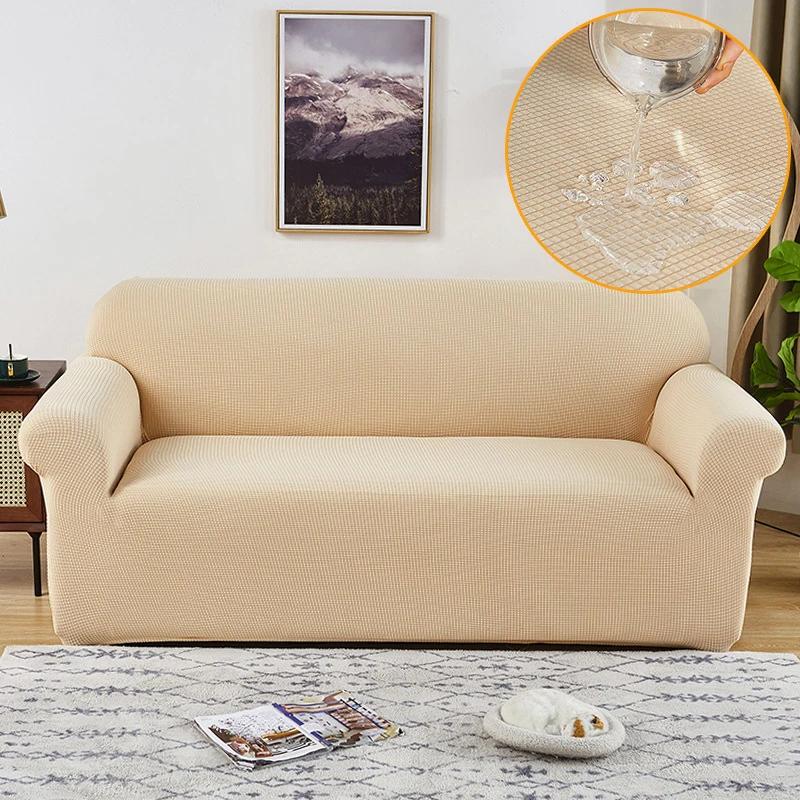Housse De Protection Imperméable Pour Canapé Et Fauteuil 1/2/3/4 Places, À Carreaux, Extensible, Pour La Maison, Le Salon
