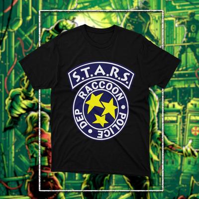 Resident Evil STARS LOGO Graphic New Fashion Unisexs TShirt Unisex ONeck Cotton Short Sleeve Yk Oversized Popular Tee