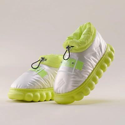 Women's Winter Cotton Slippers Keep Warm and Non-slip Couple Home Indoor Cartoon Waterproof Ball Heel Cotton Shoes Men's Winter