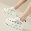 Thick sole 8cm inner height increase mesh white shoes women's summer new small muffin shoes casual board shoes women