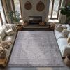 Light Gray Geometric Area Rug, Scandinavian Non-Slip Carpet, Modern Living Room Mat for Cozy Home Decor Ethnic patterns