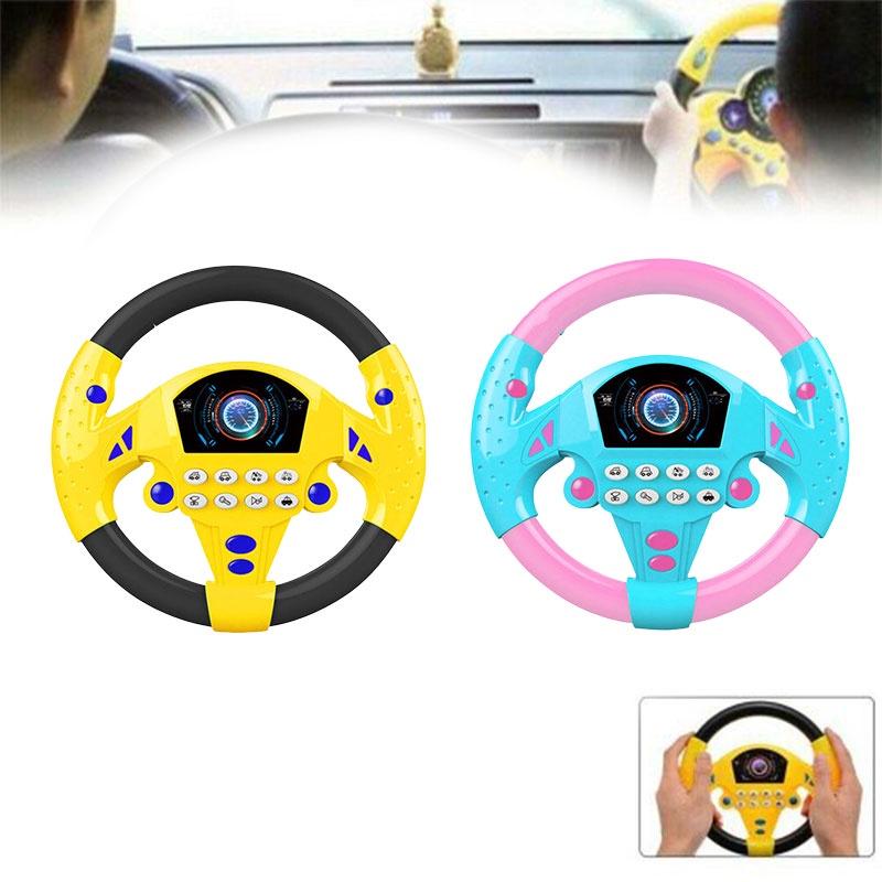 Children's Interactive Steering Wheel Toy Simulated Car Driving Experience Educational Early Learning Toy Tiktok Popular Toy