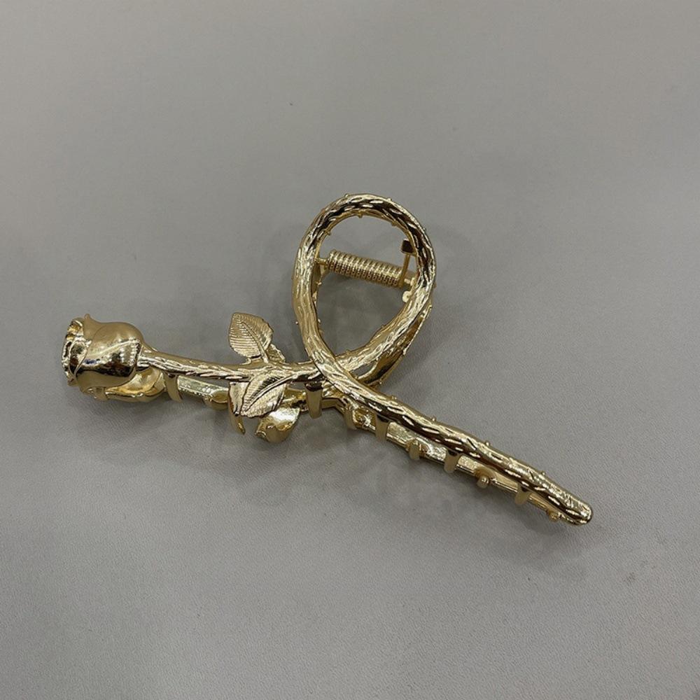 The Little Prince s Rose Grab Clip Metal Large Shark Grab Hair Grab Temperament Hairpin