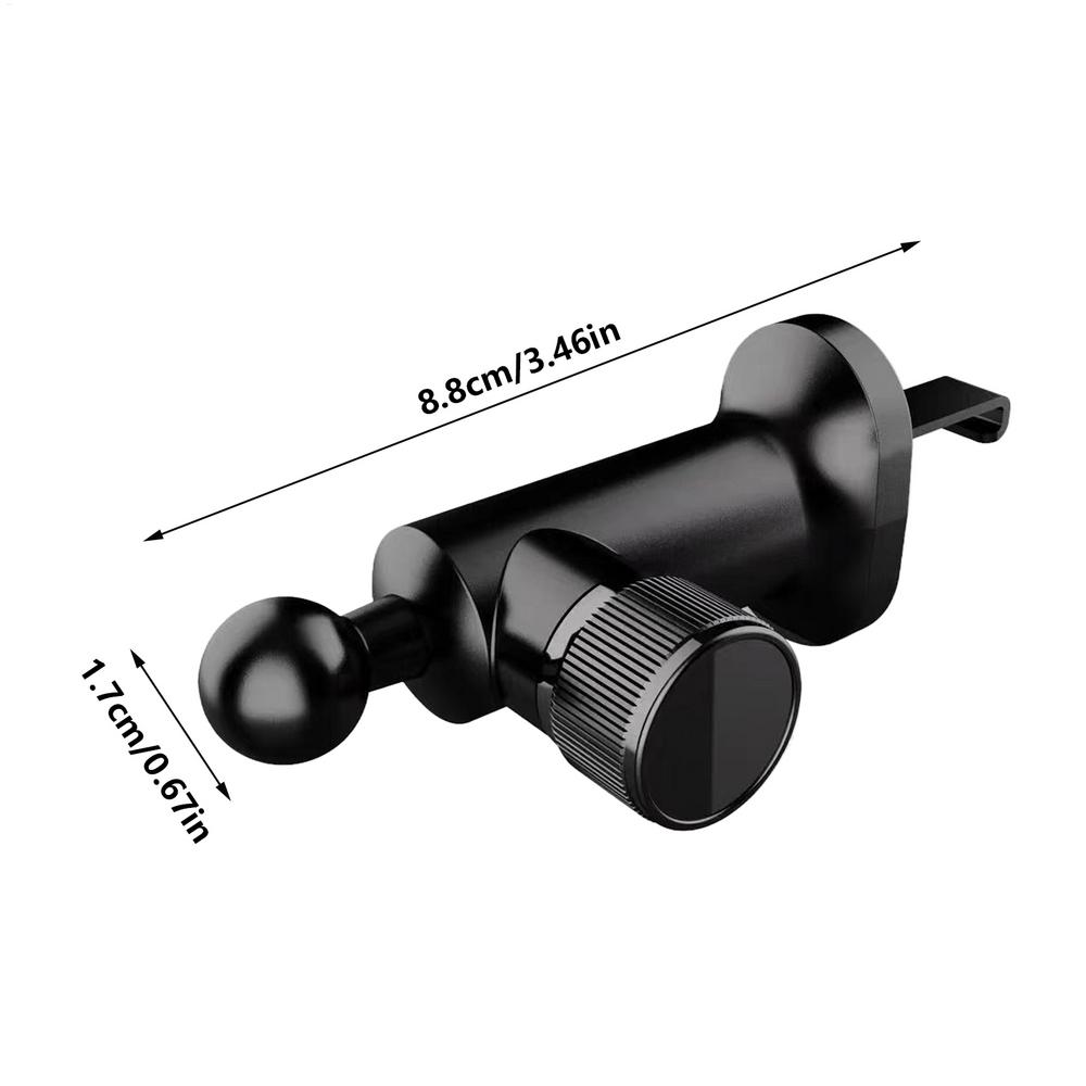 Air Vent Car Phone Holder 360 Degree Rotating Clip Mount with Extended Hook Universal Smartphone Stand for Car Truck Dashboard
