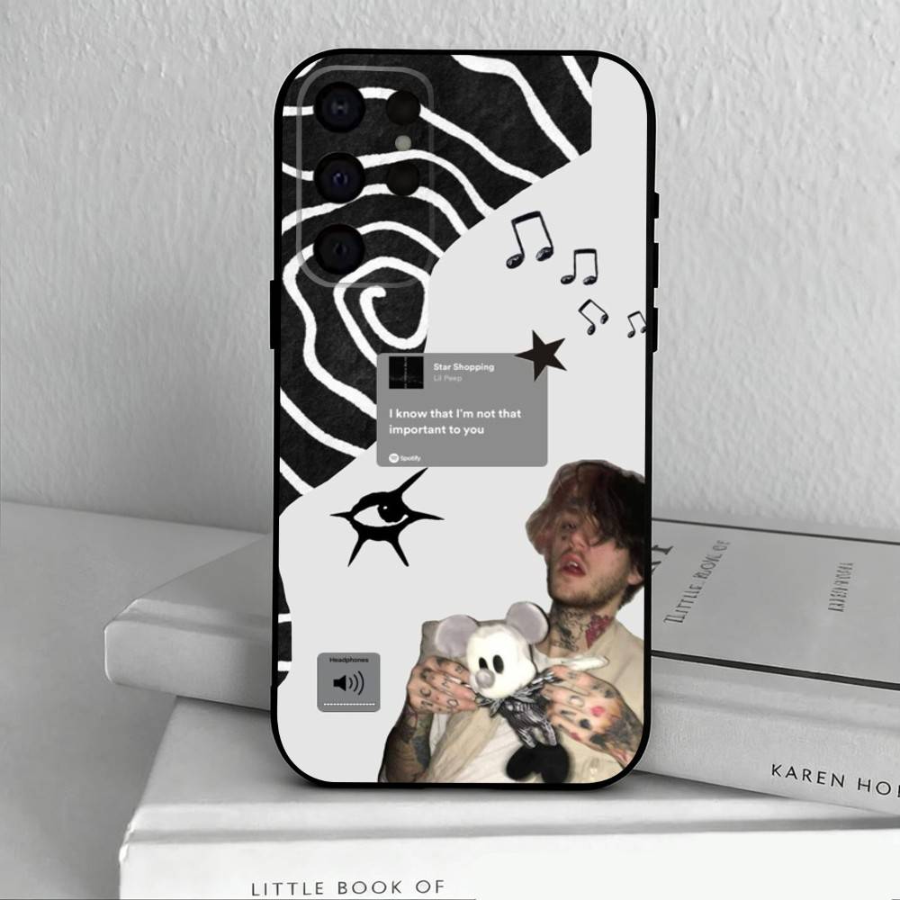 S-Star Shopping Lil Peep Handyhülle Für Samsung S25,S24,S21,S22,S23,S30,Ultra,S20,Plus,Andere Weiche Schwarze Hülle