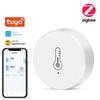 Tuya Zigbee 3.0 Temperature and Humidity Sensor Remote Monitor By Smart Life APP Battery Powered Work With Alexa Google Home