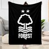 Red Tree Forest Logo Flannel Blanket-Soft and Suitable for Sofas,Beds,Offices,Travel,All Seasons,Great Gift for Holidays and Birthdays.