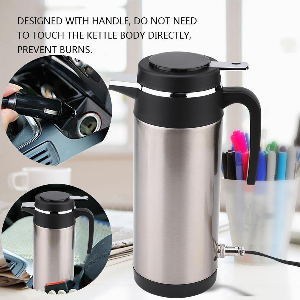 Car Vacuum Insulated Kettle Fast Heating Speed 304 Stainless Steel No Leaking Eco-friendly Food Grade Material Rustproof