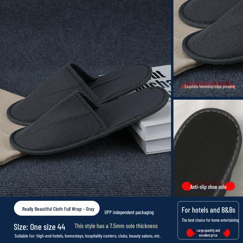 Washable Anti-Slip Winter Fleece Slippers for Guests