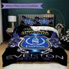 Everton FC Pattern Bedding Uilt Set Uilt Cover Pillowcase Home Decoration Birthday Gift (1 * Duvet Cover + 2 * Pillowcase  Without Core)41