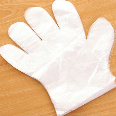 50pcs/Bag PE Clear Disposable Gloves Safe for Food Preparing Medical Restaurant  Hairdressing