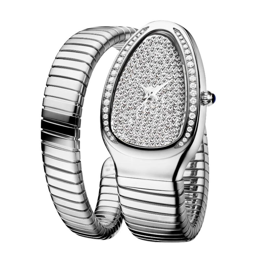 MISSFOX Women's European & American INS Style Snakehead Watch – Unique, Fashionable, Snake-Shaped Design